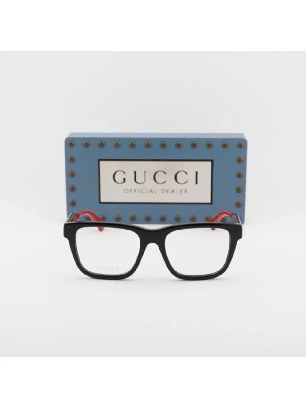 Gucci GG1870O 005 Square Eyeglasses 56mm - Black/Green/Red